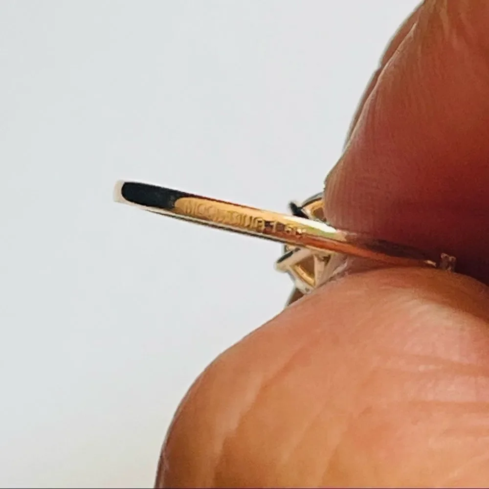 1.5CT Pave Ring Cubic Zirconia Rose Gold Plated size 7 - Picture 5 of 6